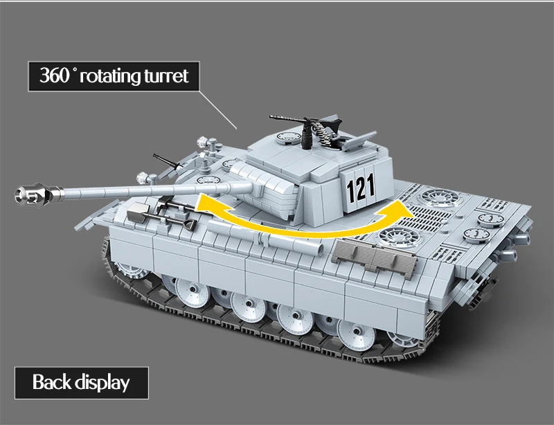 Военные WW2 немецкие Hanomag Sdkfz ROS/03 строительные блоки военные фигурки сборочные Модели Строительные наборы