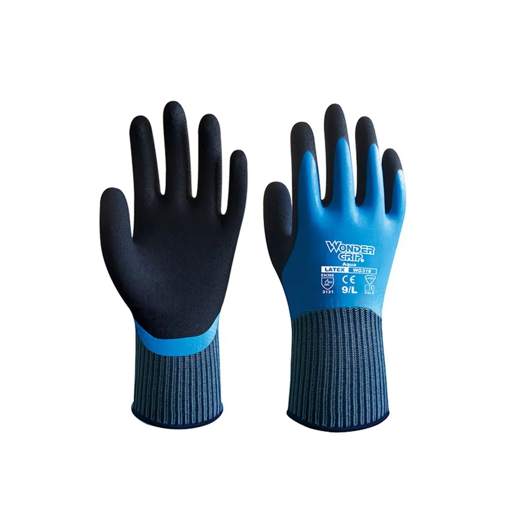 Wonder Grip WG-318 универсальные анти-Резные Перчатки безопасные устойчивые к порезам водонепроницаемые садовые защитные эмульсионные перчатки Новое поступление