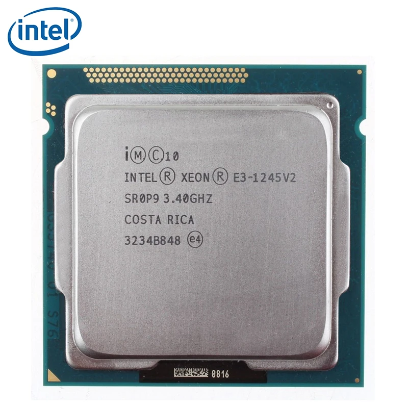 Четырехъядерный процессор Intel Xeon E3-1245 V2 3 4 ГГц LGA 1155 8 Мб E3 1245 SR0P9 77 Вт протестирован