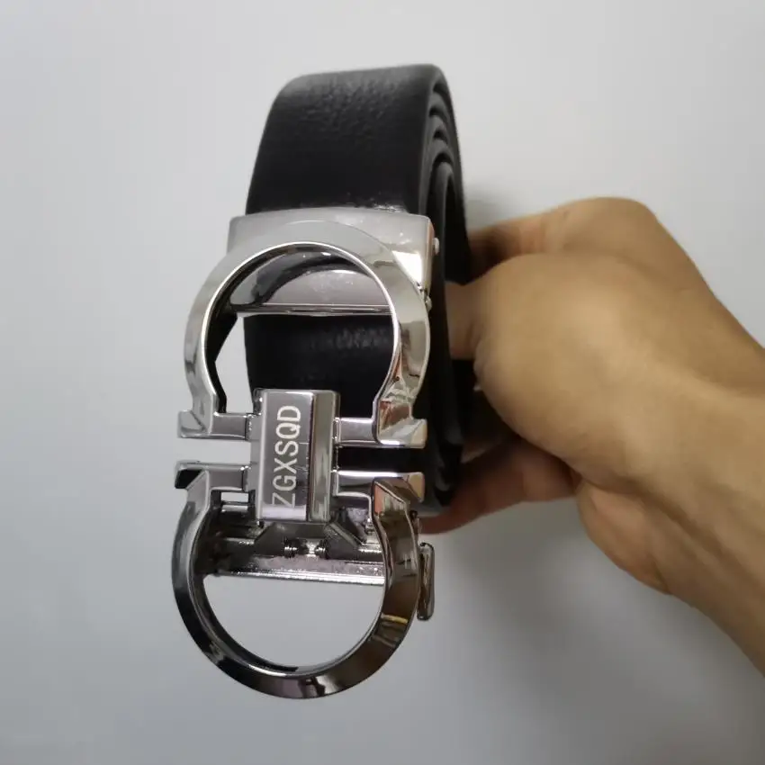 Ремень из воловьей кожи с пряжкой для мужчин и женщин винтажный дизайнерский