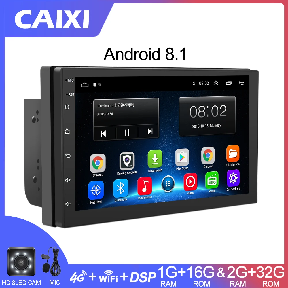 LEHX " автомобильный Android 8,1 автомобильный Радио Автомобильный gps навигатор мультимедийный видео плеер dvd для Volkswagen Nissan hyundai Kia toyata CR-V