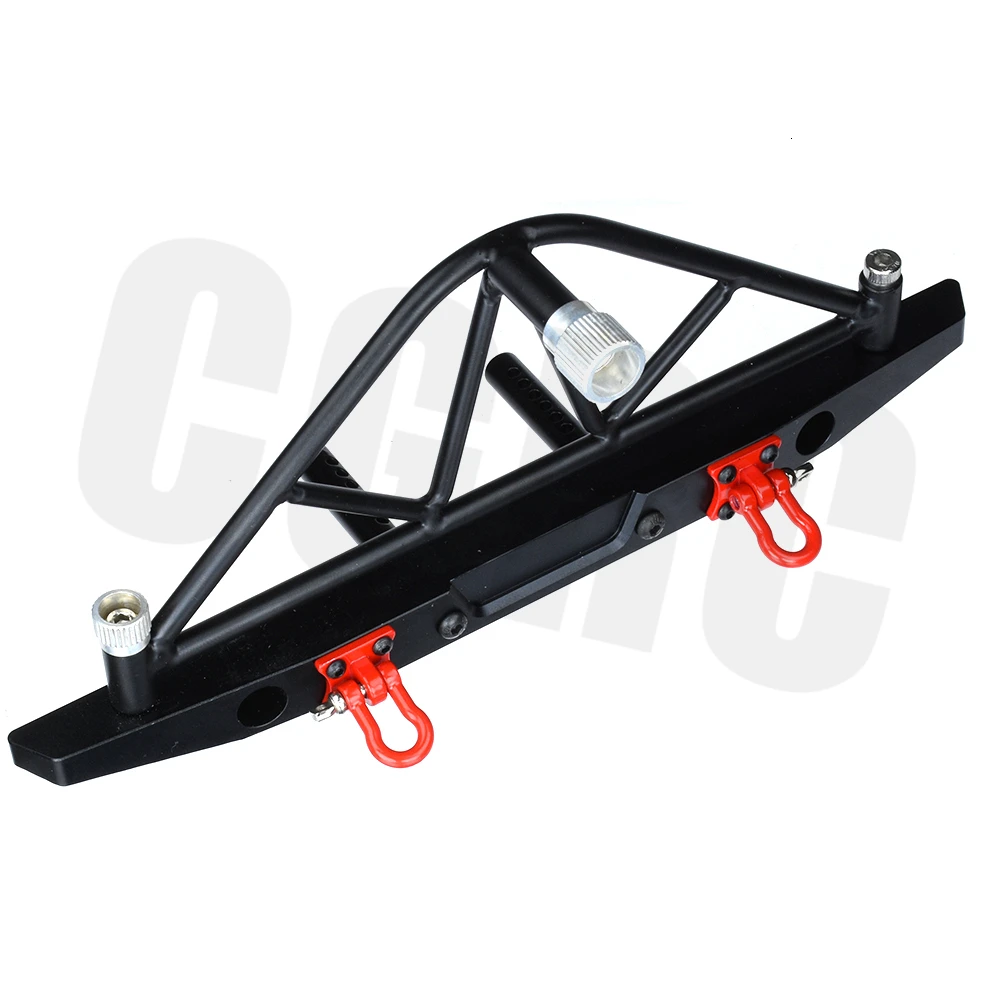 RC автомобиль CNC Металлические передние задние бамперы с запасной консоль с шиной для 1/10 RC Гусеничный TRX4 Defender Bronco Axial Scx10 90047 90046