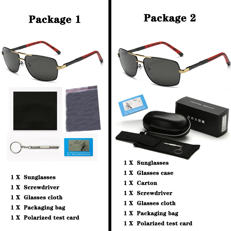 

AORON Fashion Mens Polarized Sunglasses Alloy Frame Coating Mirror anti-reflective UV400 Sun Glasses BRAND DESIGN Male Eyewear