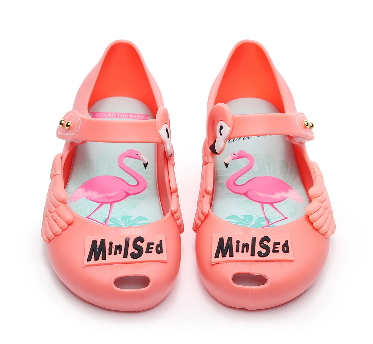

New Children's Jelly Shoes Cartoon Swan Flamingo Print Graffiti Jelly Shoes Kids' Beach Shoes Girls Princess Summer Sandals
