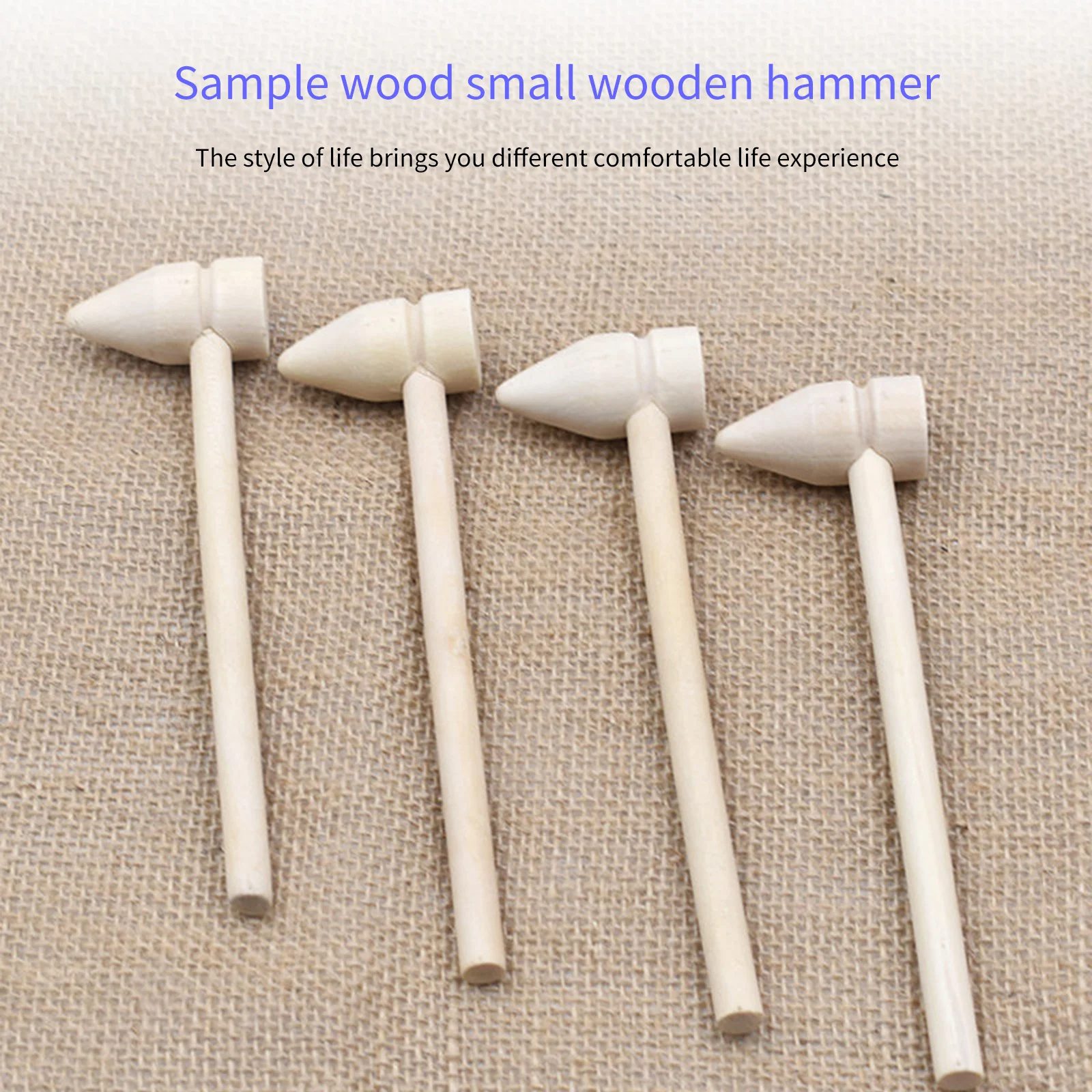 

10pcs Kids Wood Mini Hammers Hitting Hammer Toys Creative Educational Toy Wooden Mini Knocks Planet Cake Children Toy Mallet