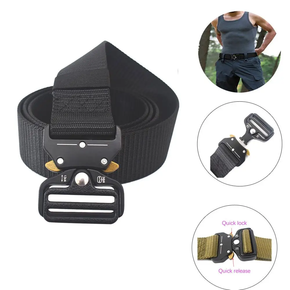 Мужской тактический ремень Военный нейлоновый многофункциональный