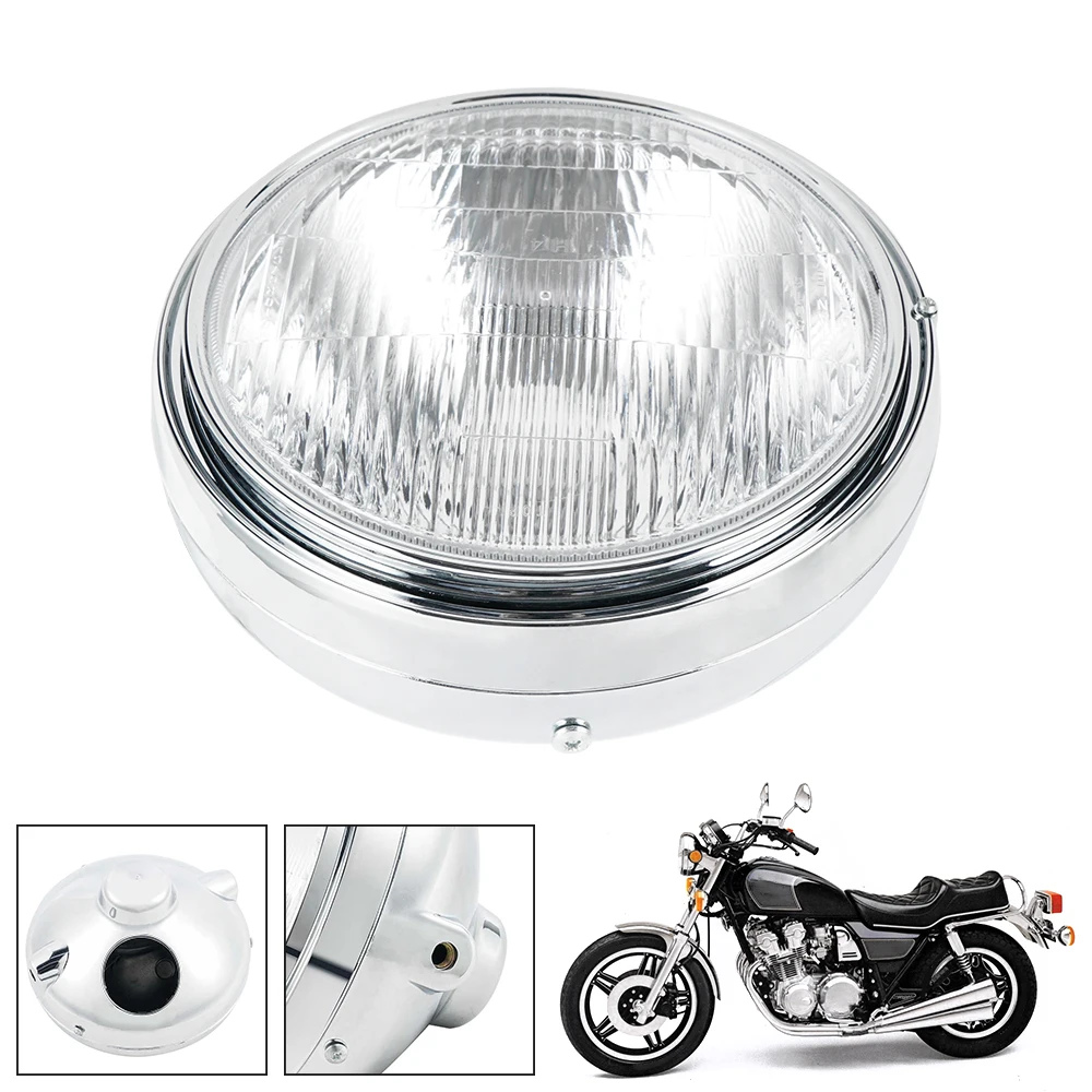 Chrome Halogen Headlight Lamp For Honda CB650 CB750 CB1300 CB900 CB900F CB1000 GL1100 1100 Goldwing Standard