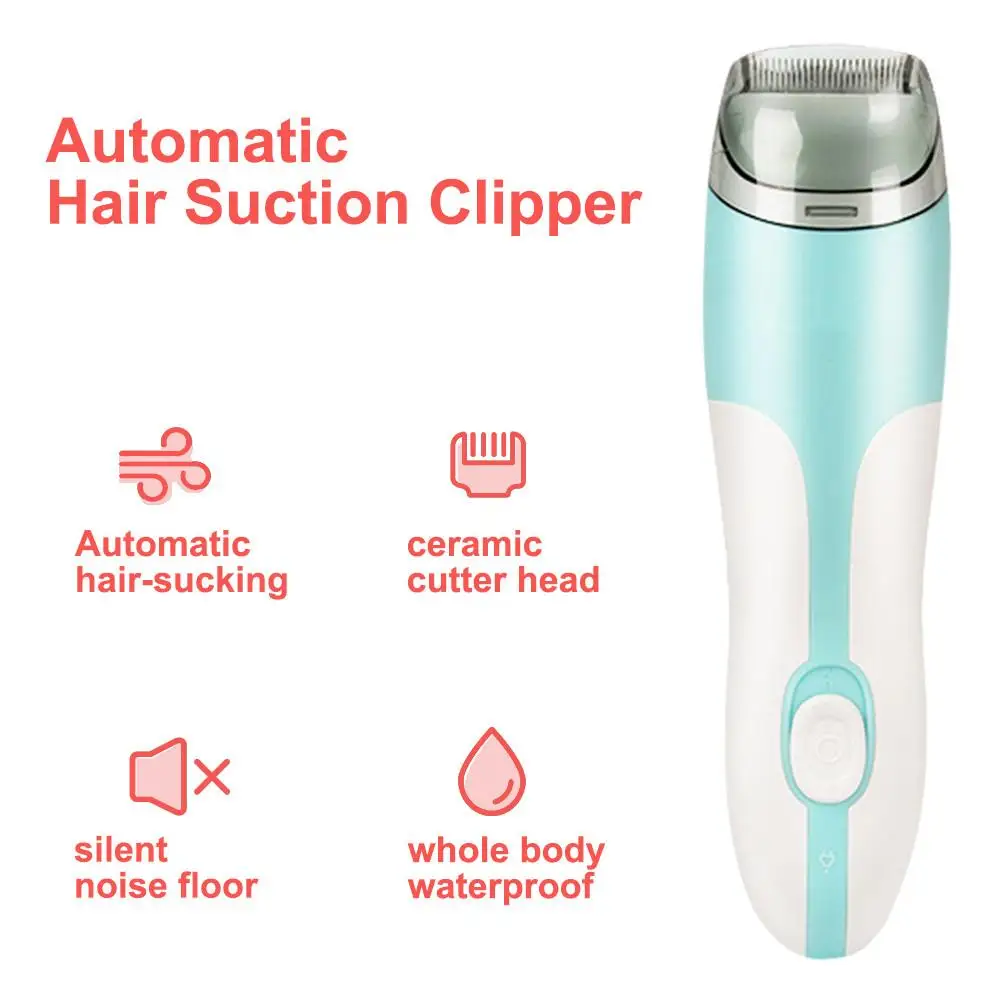 

Electric Automatic Hair Clipper Set Rechargeable Waterproof Trimmer Baby Mute Hair Suction Cutter For Babies Shaving Head Home