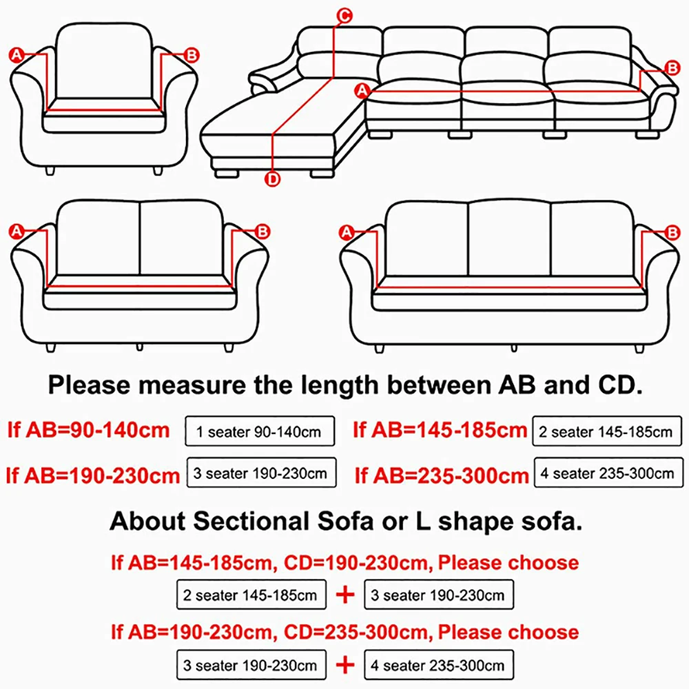 

Printing Elastic Stretch Sofa Cover Soft Full-Cover Protective Case Couch Cover L Shape Corner Armchair Slipcover 1/2/3/4 Seater