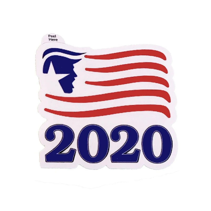 Черная наклейка на бампер с Дональдом Трампом 2020 4 шт. блокнот изображением