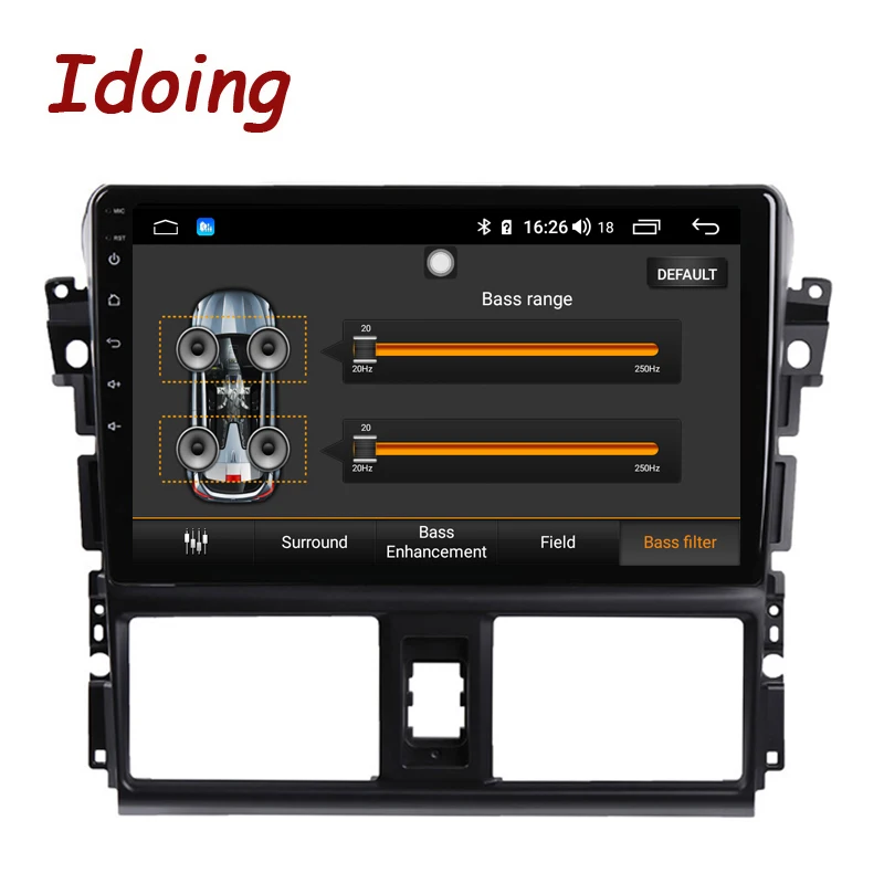 Автомагнитола Idoing 10 2 дюйма 4 Гб + 64 ГБ 5D Восьмиядерный процессор 1 Din Android