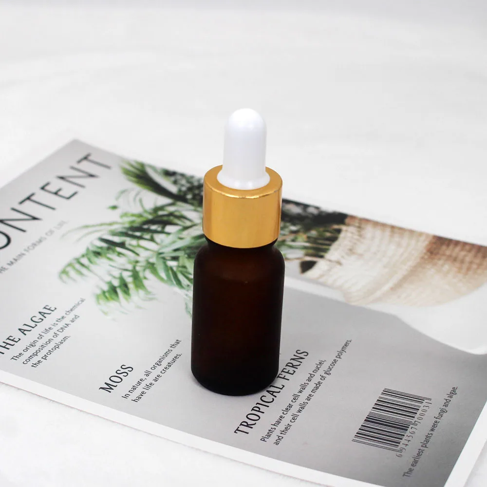 10 мл пустые brownness матовый флакон-капельница необходимой масло косметика