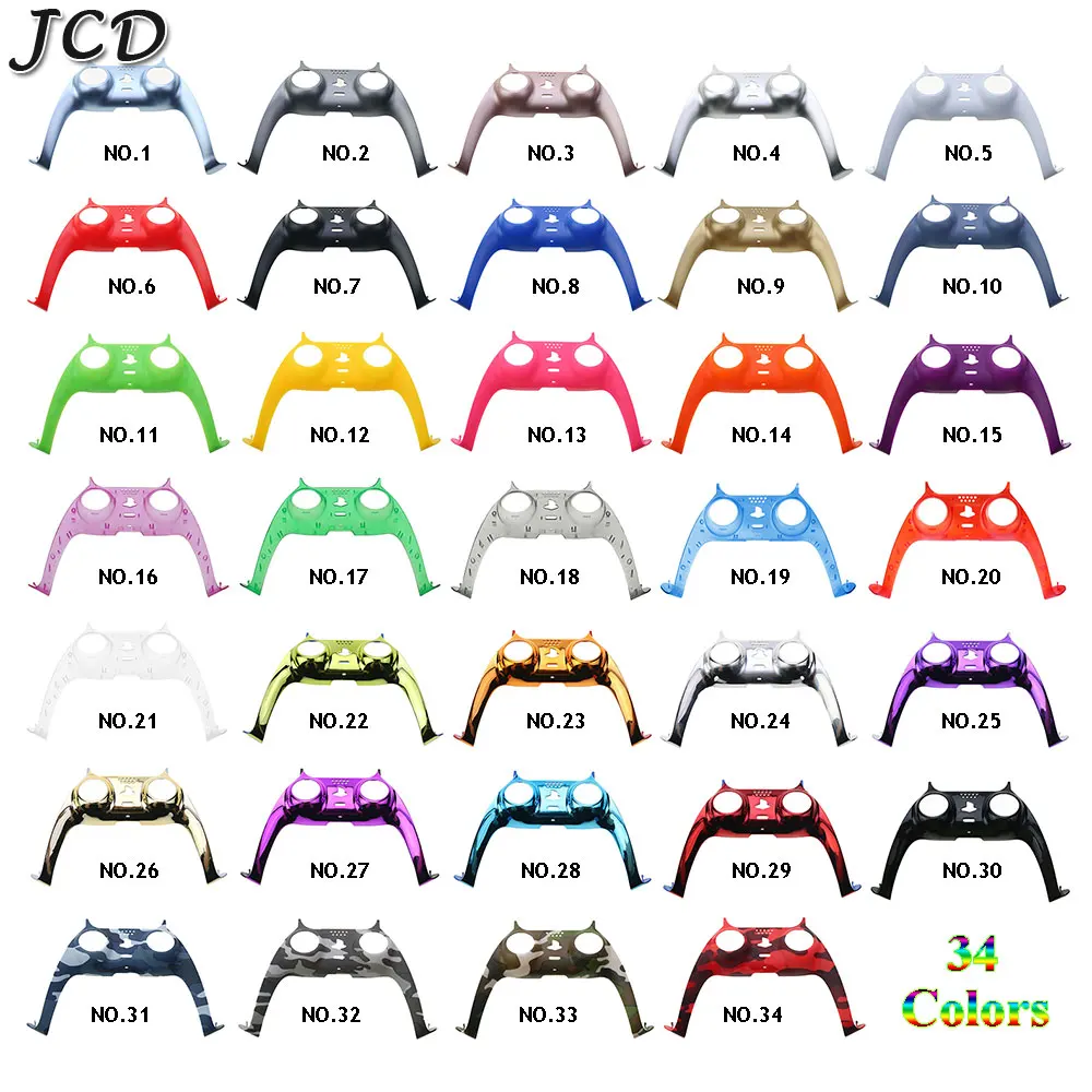 

JCD NO.1-NO.19 1pcs Decorative Strip Joystick Handle For PS5 Controller Gamepad Controle Decorative Shell Cover