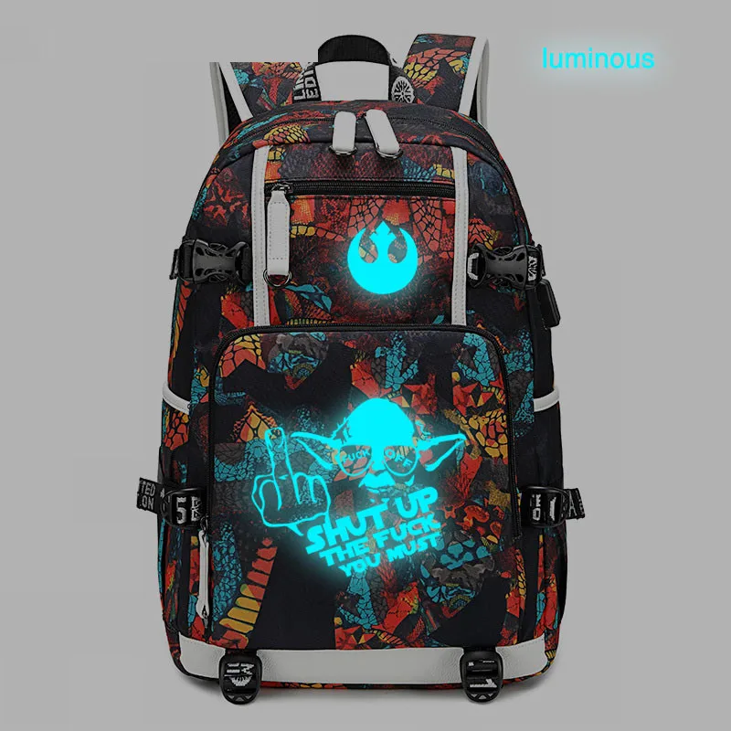 Style 28 Звездный рюкзак войны USB порт рюкзак сумка Змеиный узор школьники подростки школьная сумка дорожная сумка для ноутбука - Цвет: Style 28