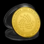 Монета для криптовалюты IOTA, позолоченная Коллекционная монета, криптовалюта, Коллекционная монета, физическая памятная монета, монета IOTA, 1 шт.