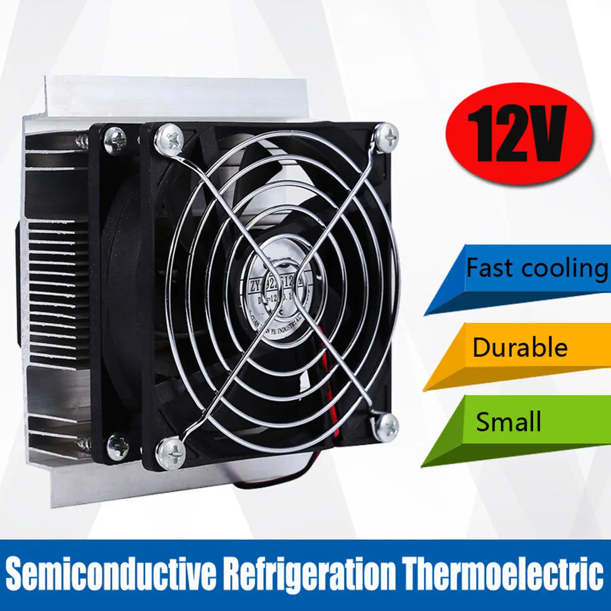

12V 6A Thermoelectric Peltier Semiconductor Refrigeration Cooling System Kit Strong Practicability Garden Cooler Power Tool Part