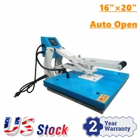 qomolangma 20inx16in clamshell auto open heat press machine transfer printer for pillow case t shirt printing