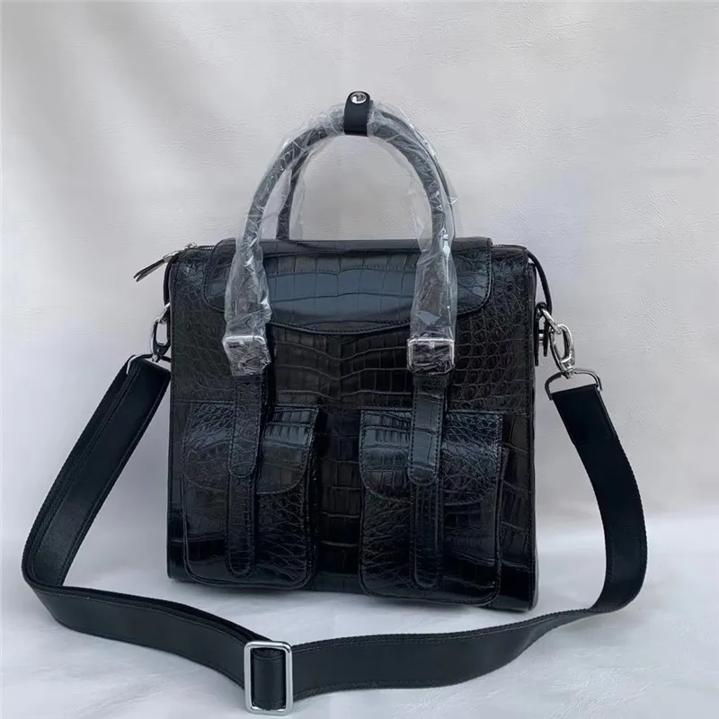 Мужская сумка из натуральной крокодиловой кожи