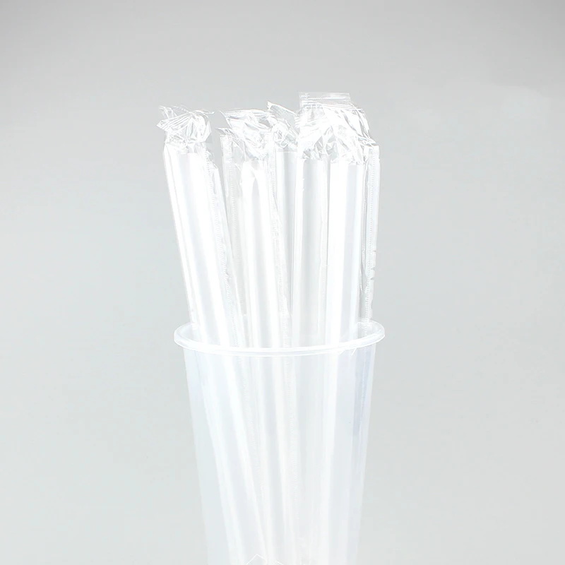 100 шт./лот соломинки для молока кофе чая напитков индивидуально обернутые