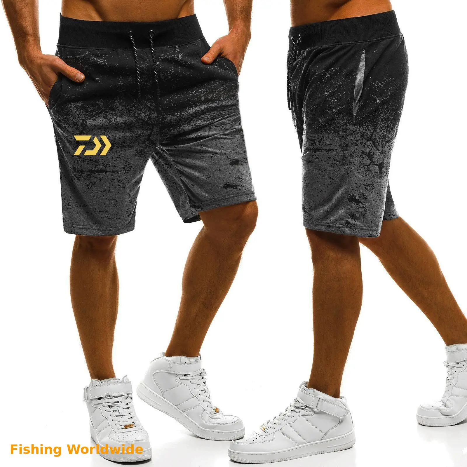 Новые мужские летние спортивные шорты Dawa для рыбалки на открытом | Шорты рыбацкие -4001123592882