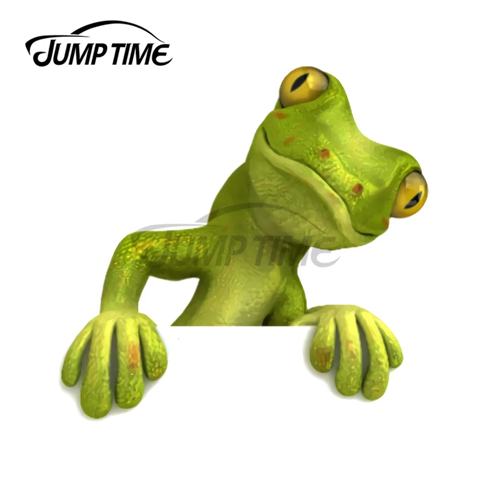 JumpTime 13x9 6 см Карманный Gecko забавная фотонаклейка на автомобиль водостойкая
