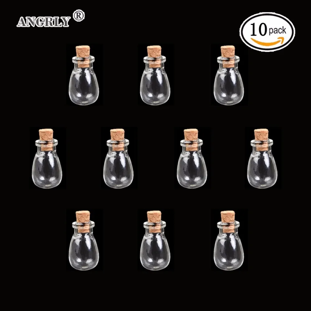10 шт. маленькие стеклянные бутылки с пробкой|Украшения своими руками для