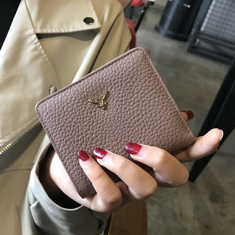 

10 Colors 100% Genuine Leather Wallets Purses Fashion Small Money Bag Luxury Purse Hasp Design Purse