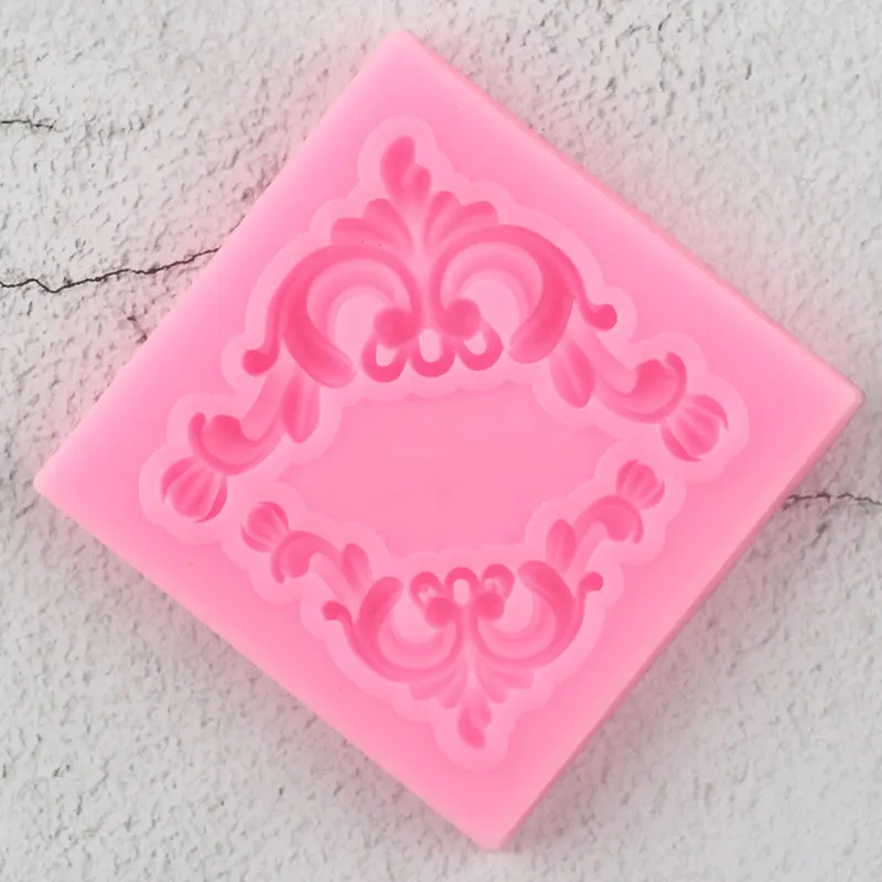 3D Baroque Relief Corner Border Silicone Molds DIY Cupcake Topper Fondant Cake Decorating Tools Candy Chocolate Gumpaste Moulds | Дом и сад