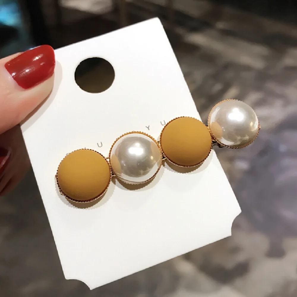 Женская заколка для волос с искусственным жемчугом Корейская | Красота и