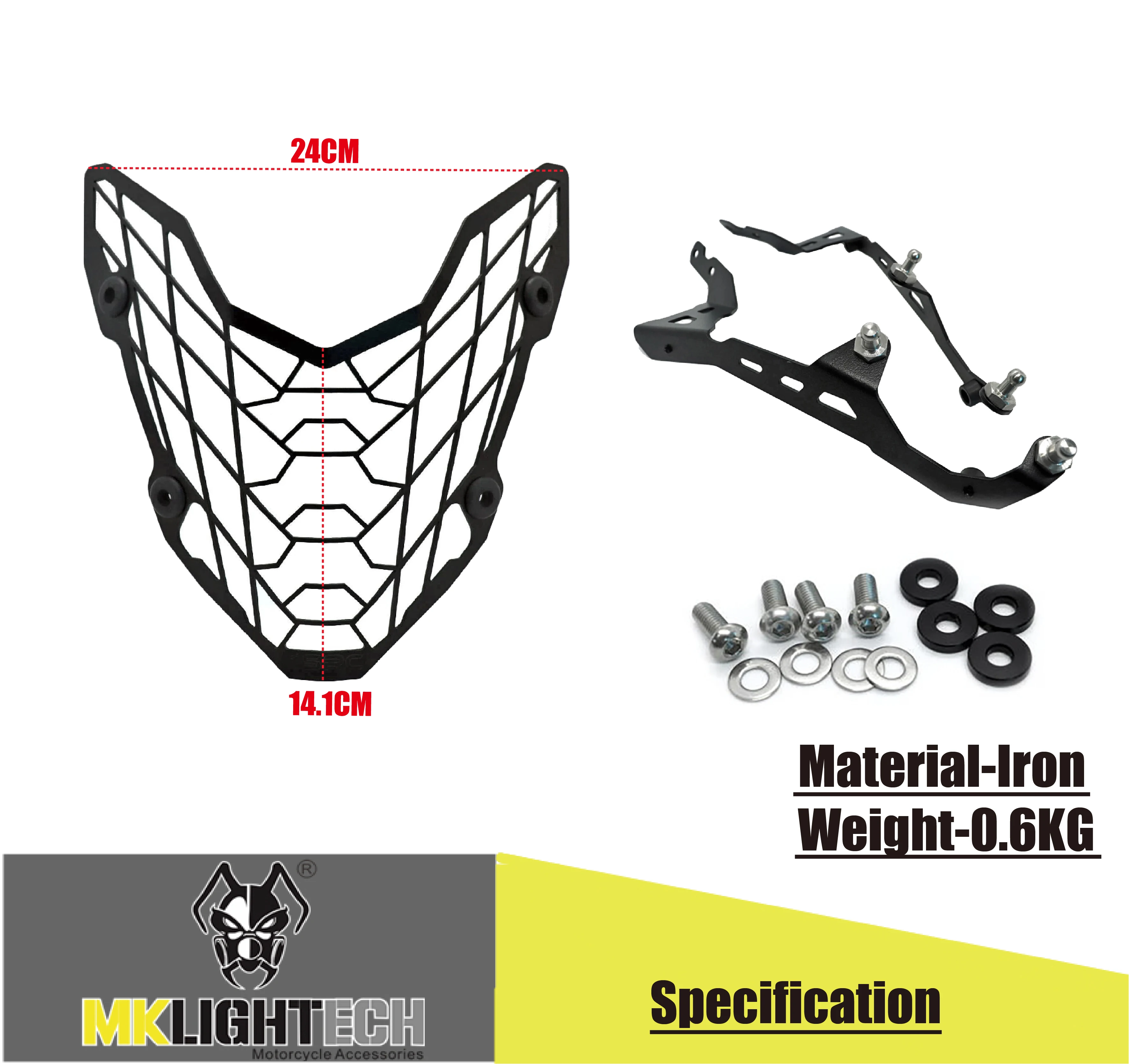 

MK LIGHTECH FOR HONDA CB500X CB 500 X Headlight grille Headlight cover 2019-2020