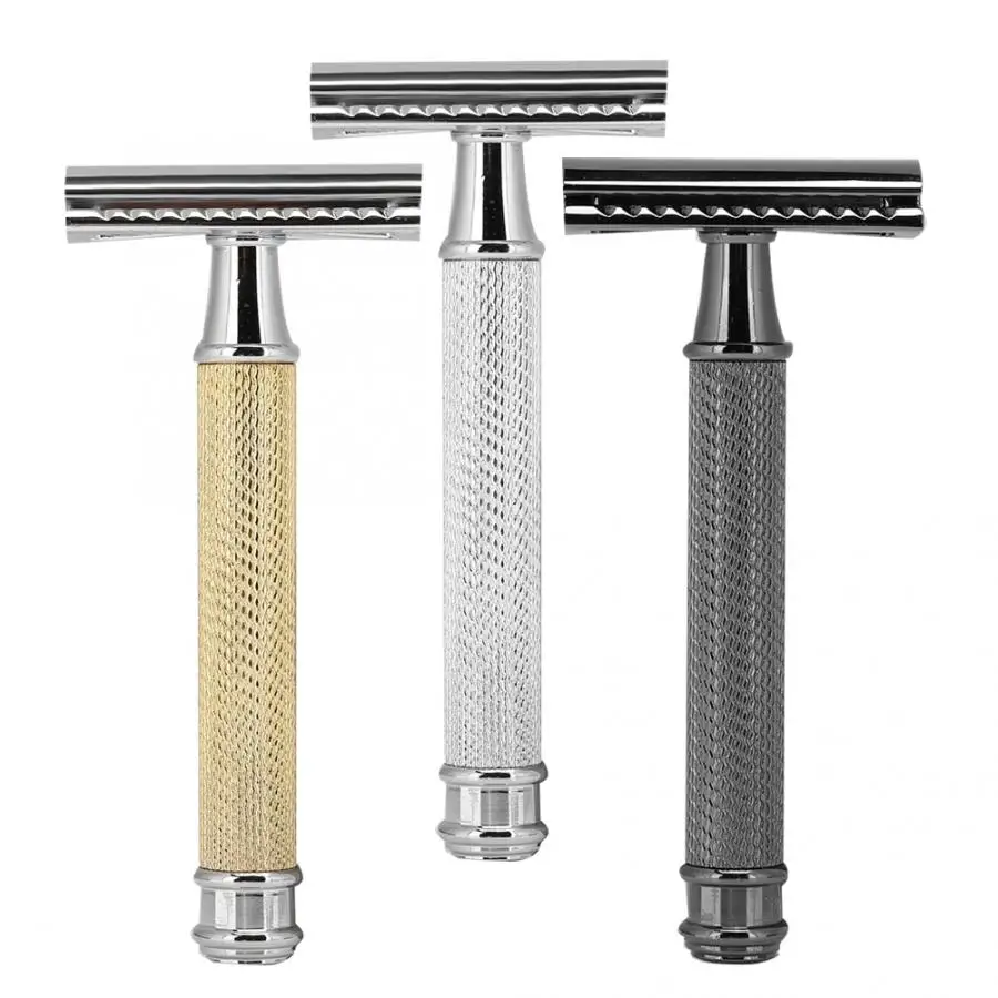 Классический ручной бритва с двойным лезвием Для Мужчин's Безопасность в