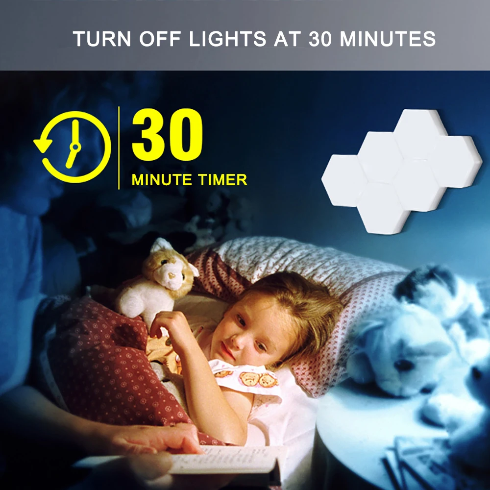 Quantum светильник сенсорный Сенсор ночной Светильник s светодиодный шестиугольник