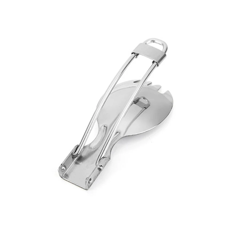 Складная вилка-ложка из нержавеющей стали для кемпинга | Спорт и развлечения