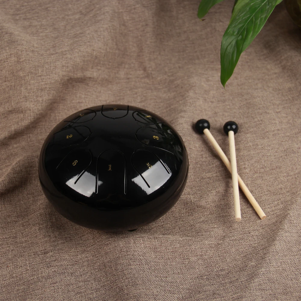 6 дюймов 8 Note стальной барабан для языка набор мелодий ручной с барабанной