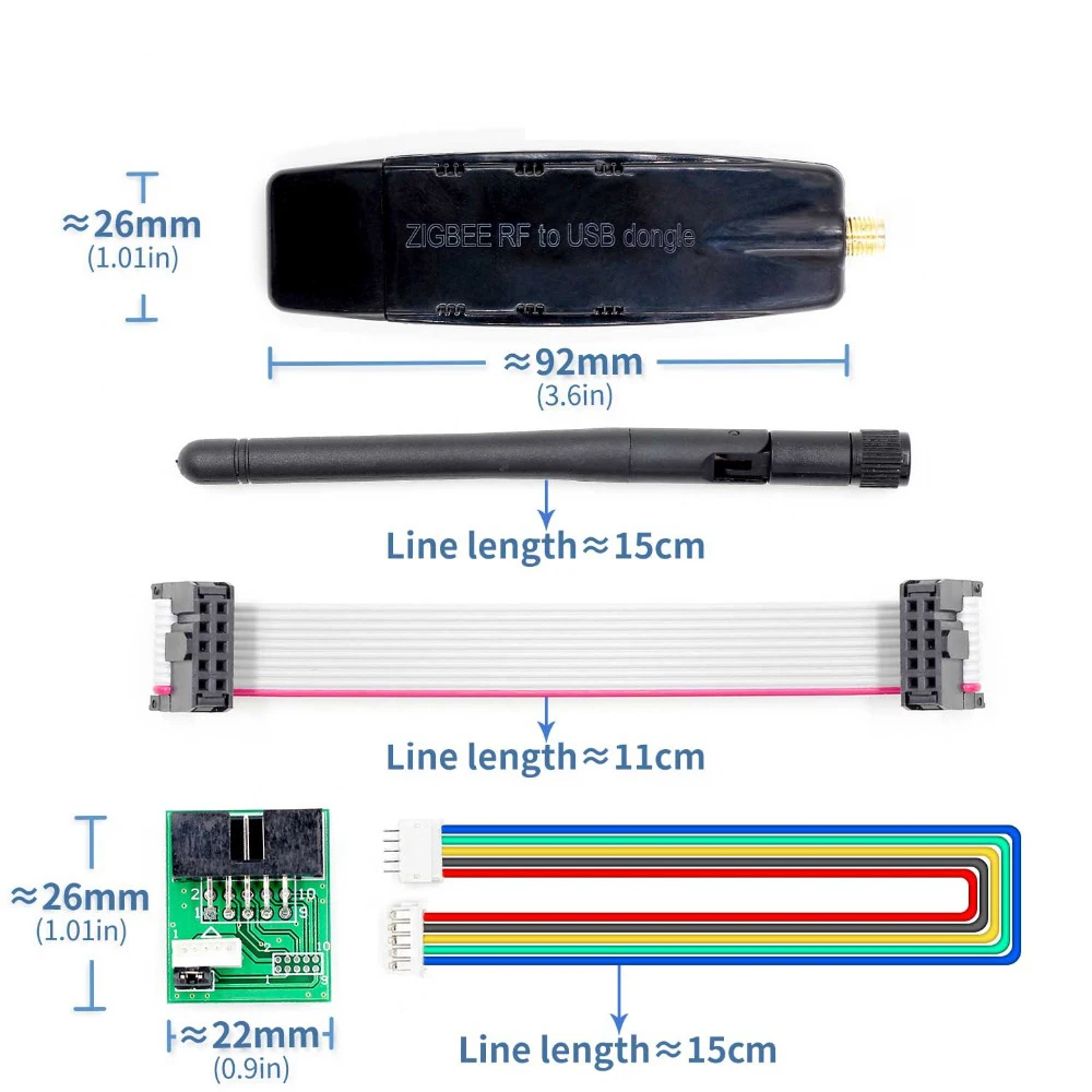 (CC2530/CC2531) ZIGBEE RF TO USB transparent serial port ZigBee digital transmission equipment industrial grade