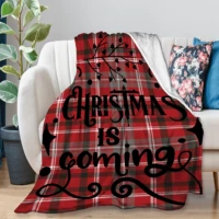 yaoola christmas is coming flannel blanket all season soft cozy plush bed throw fit bedroom living room sofa couch bedding offi