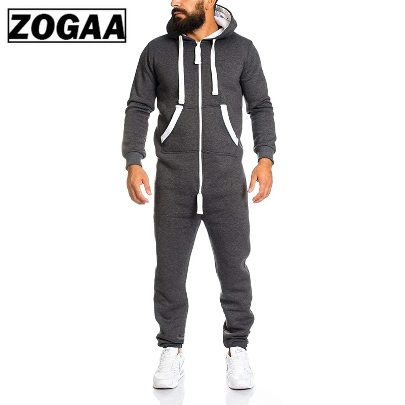 ZOGAA брендовые Новые мужские повседневные комплекты Модные цветные комбинезоны