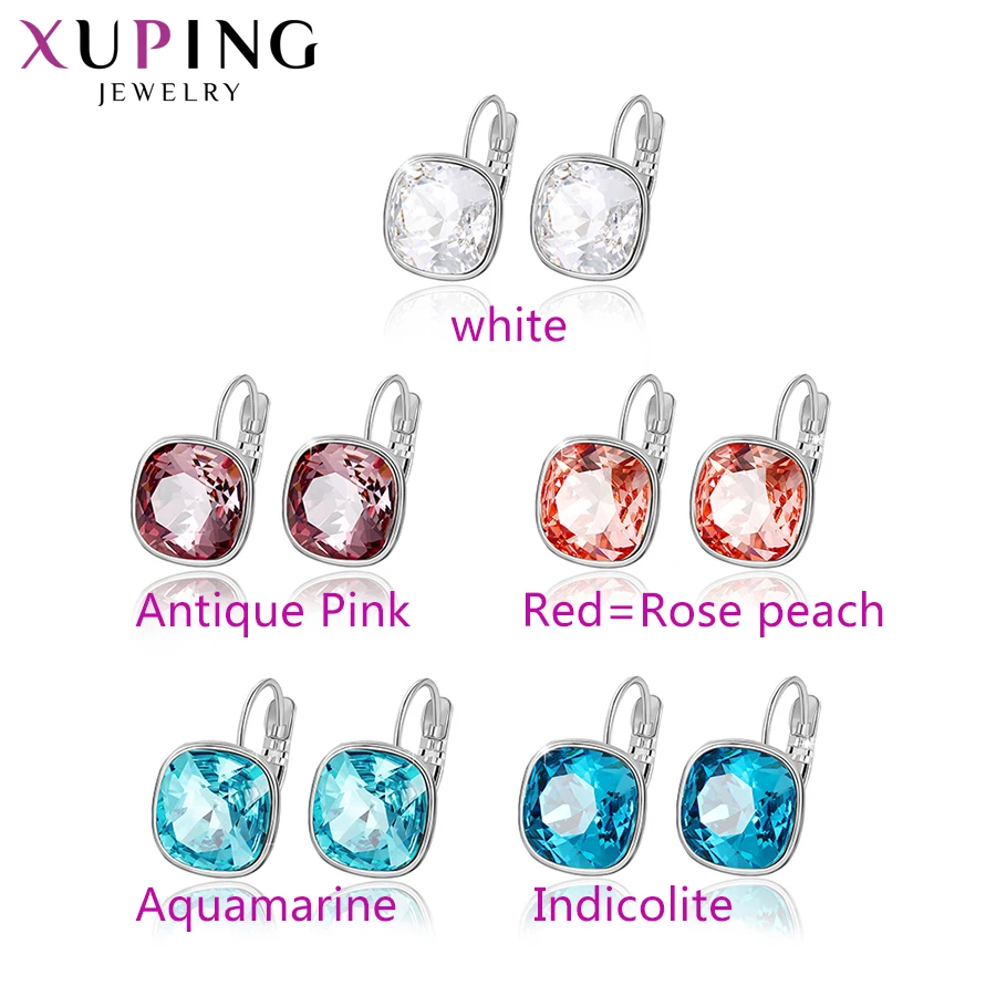 Xuping модные серьги Свадебные подарки кристаллы от Swarovski Красочные очаровательные Висячие серьги для женщин Подарки M42-200