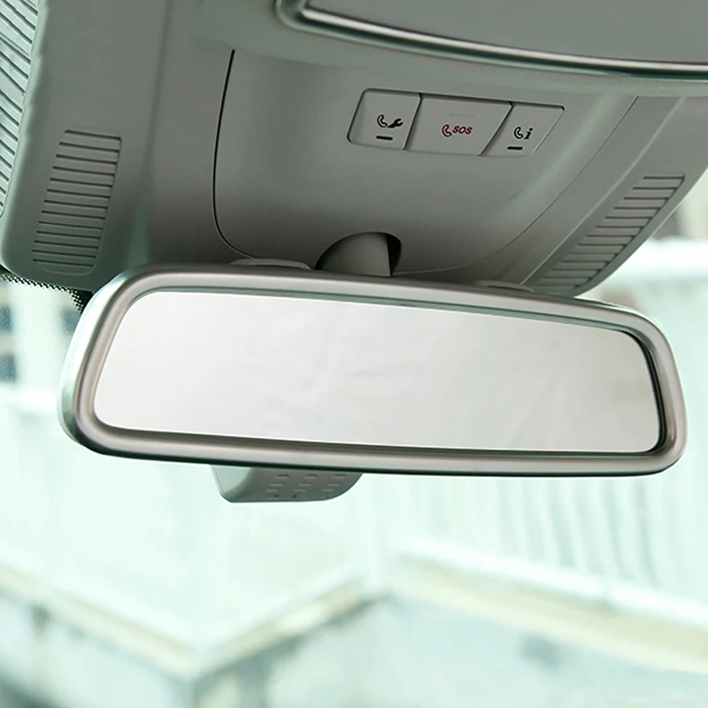 

CarManGo For Mercedes Benz R-Class 2014-2017 Car Styling Inner Rearview Mirror Cover Trim Frame Sticker Interior Accessories