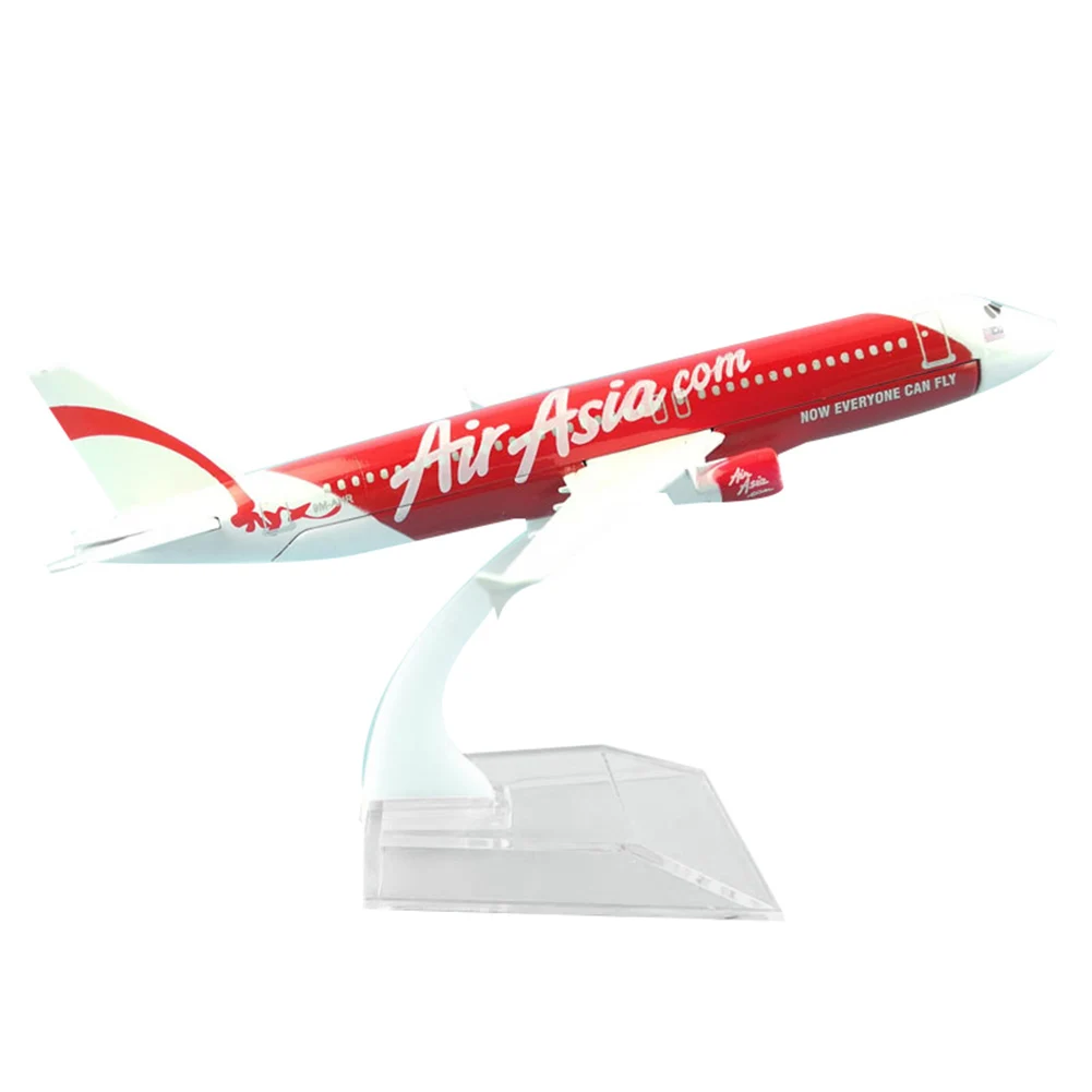 1/400 Air Asia A320 сплав самолет Коллекция Модель 16 см Металл самолета строительные