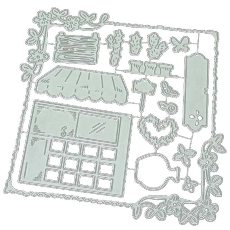 Рамка для дома замок металлические вырезанные штампы трафареты фотоальбом