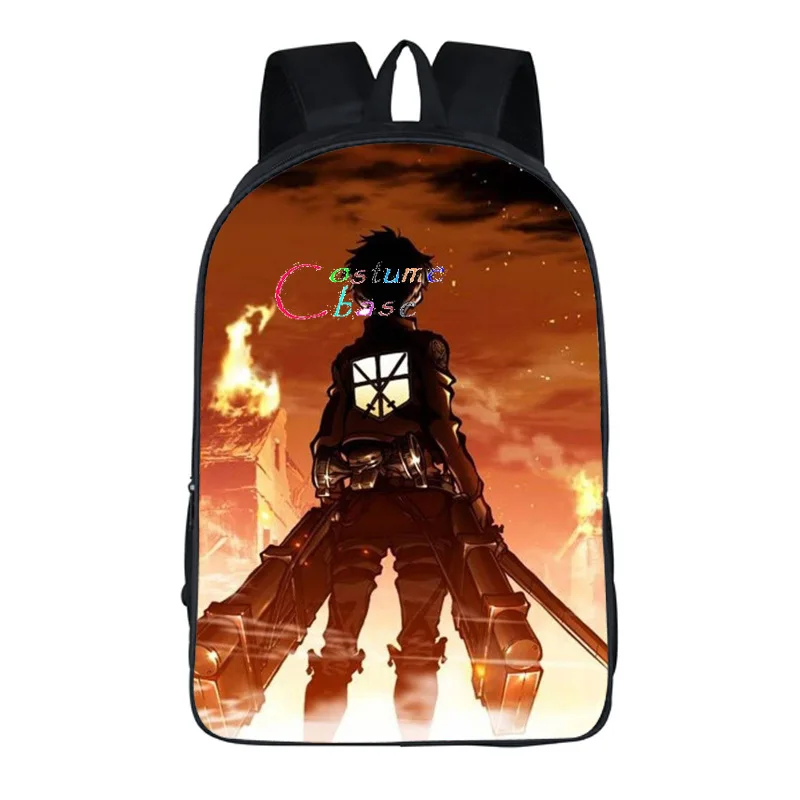 Рюкзак из аниме атака титана школьные дорожные сумки на плечо с принтом для