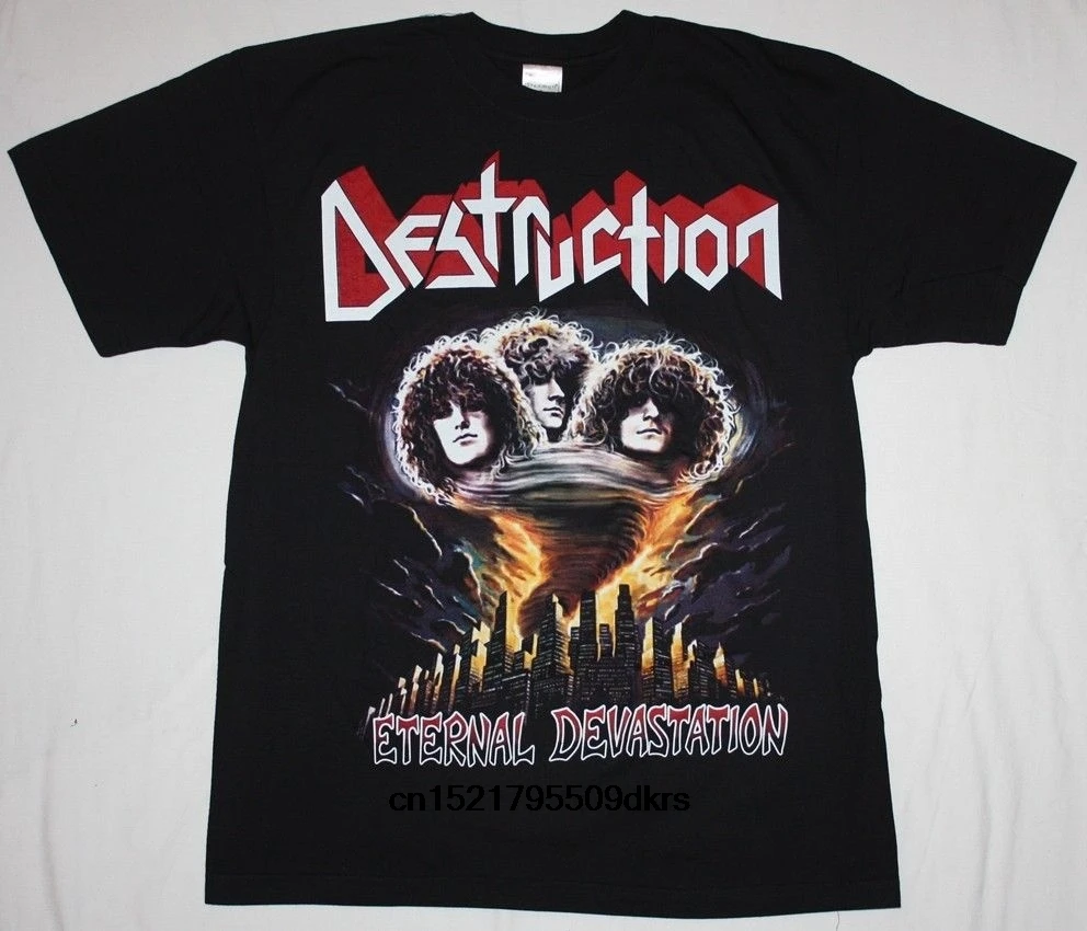 Мужская футболка Мода разрушение вечная ྒ THRASH BAND KREATOR SODOM Новинка для