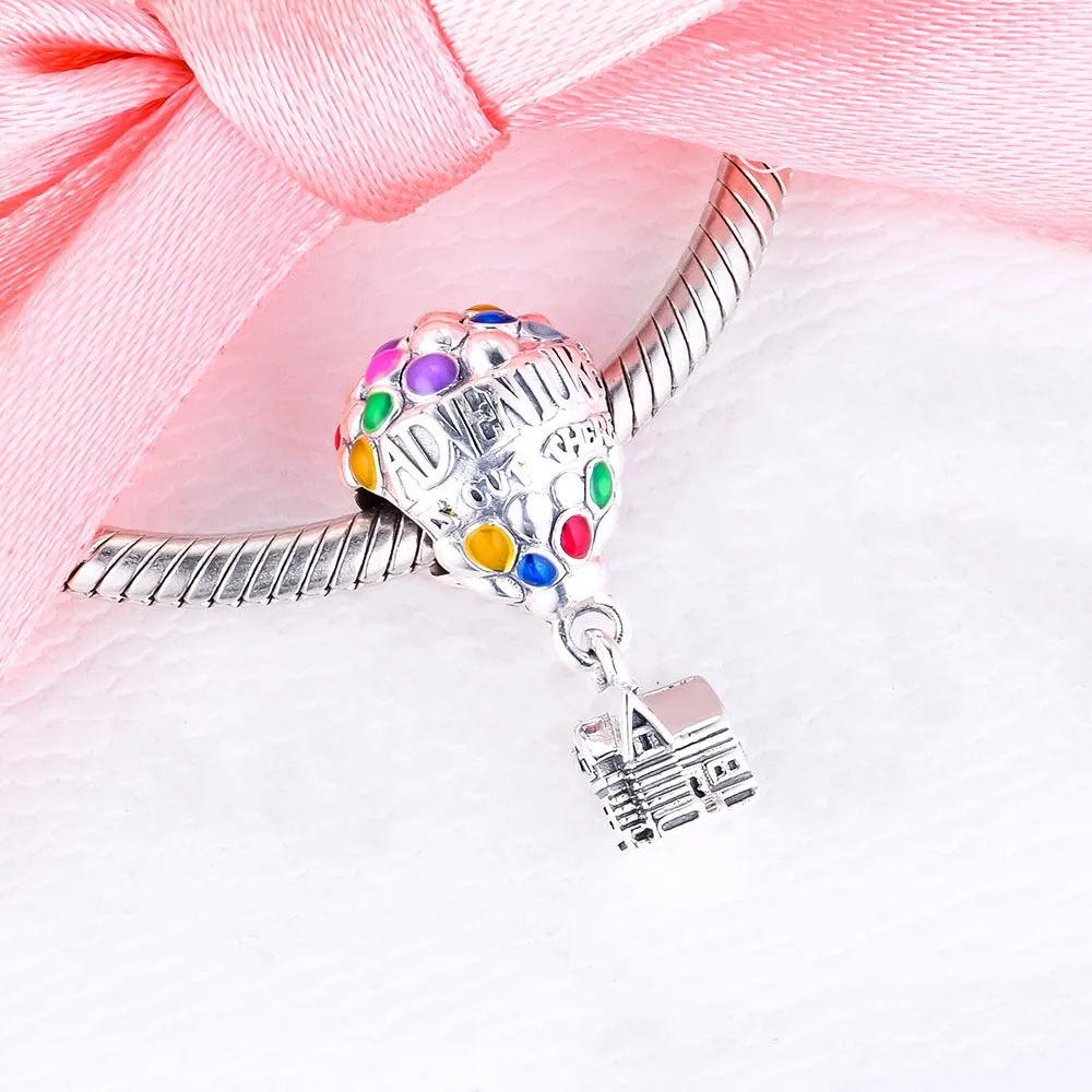 

Gold Castle Silver 925 charms Child Candy house Hot air balloon beads for Women Original Sterling Bracelets & Bangle diy jewelry