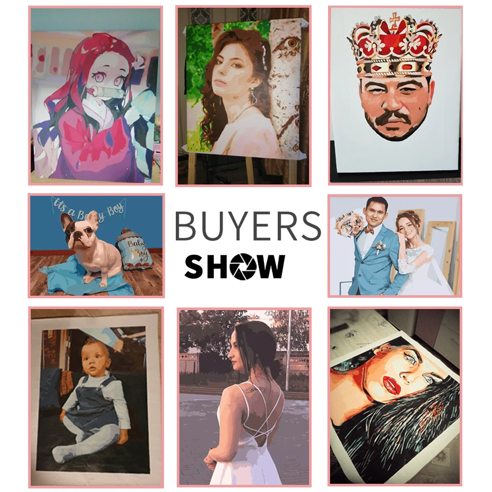 Наборы AZQSD для раскрашивания по номерам фото индивидуальный дизайн сделай сам