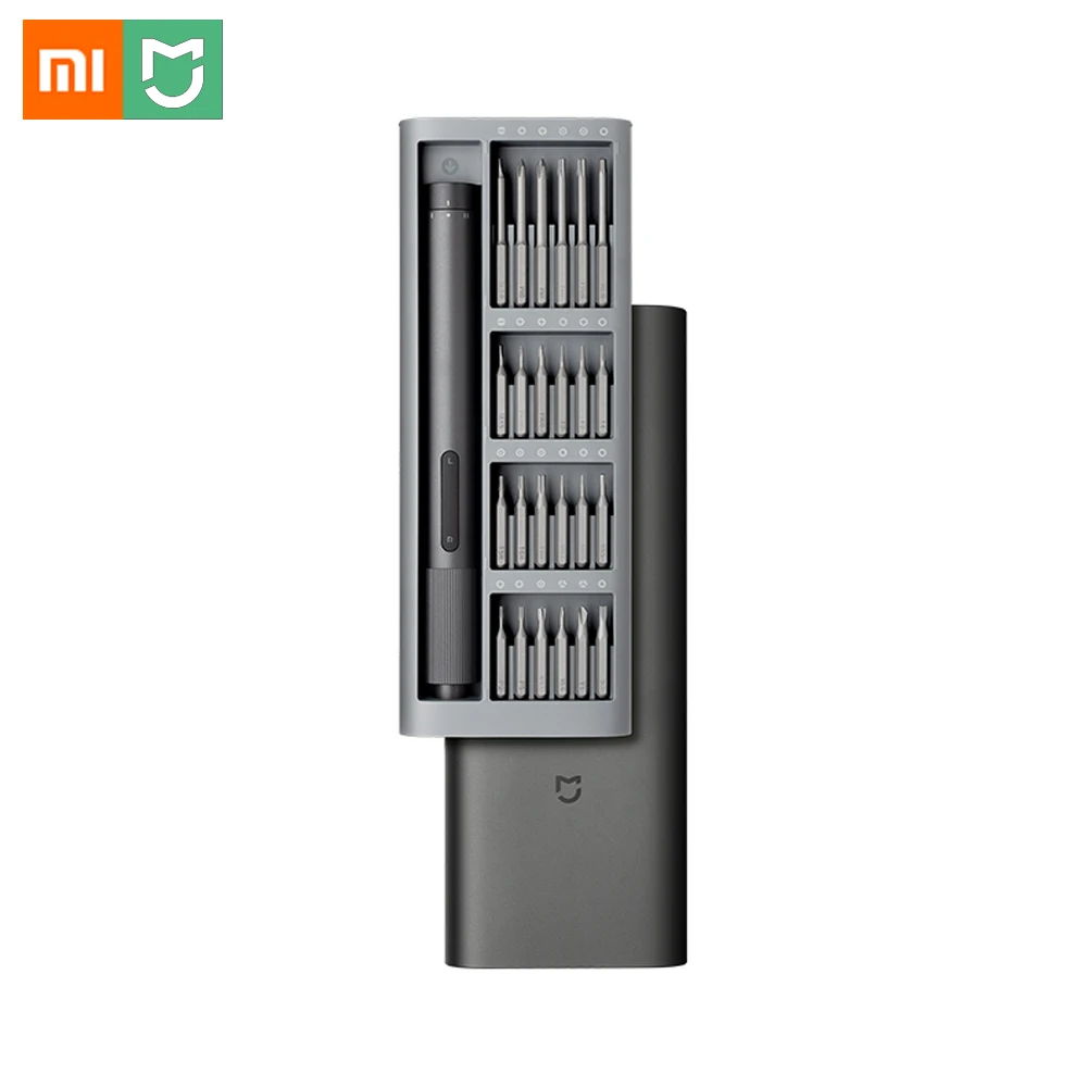 

Xiaomi Mijia Electric Precision Screwdriver Kit 2 Gear Torque Control 400 Screw 1 Type-C Rechargeable Magnetic Aluminum Case