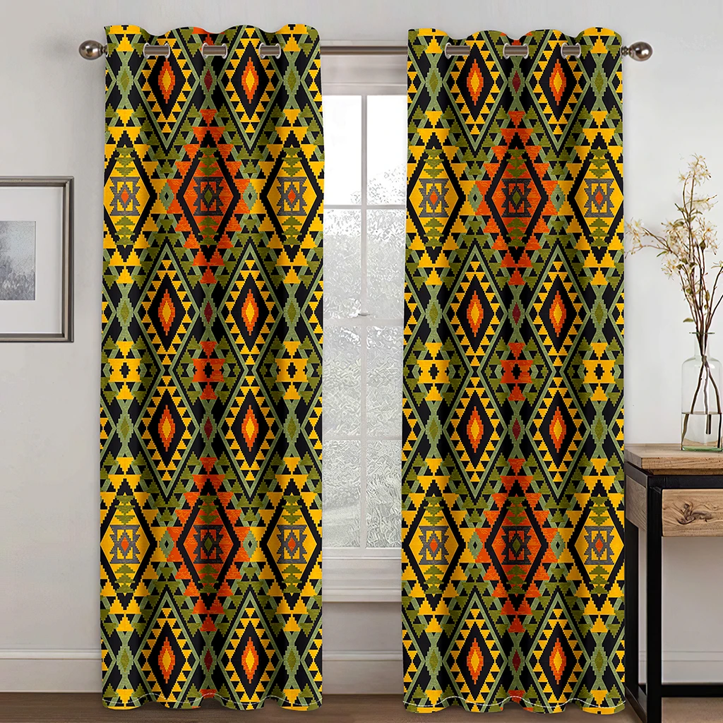

Animal Landscape Stripe Printing Pattern 3D Printed Blackout Curtain Kit, Suitable for Family Scenes In Living Room and Bedroom