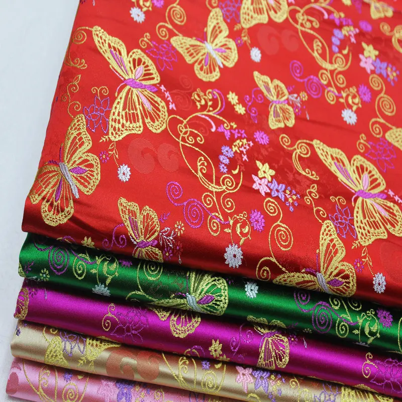 Жаккардовое китайское платье-Ципао сценическое платье для кукол ткань с