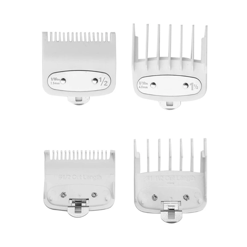 

Hair Clipper Combs Guides Professional Hair Guide Attachment Replacement Guards Set U1JE
