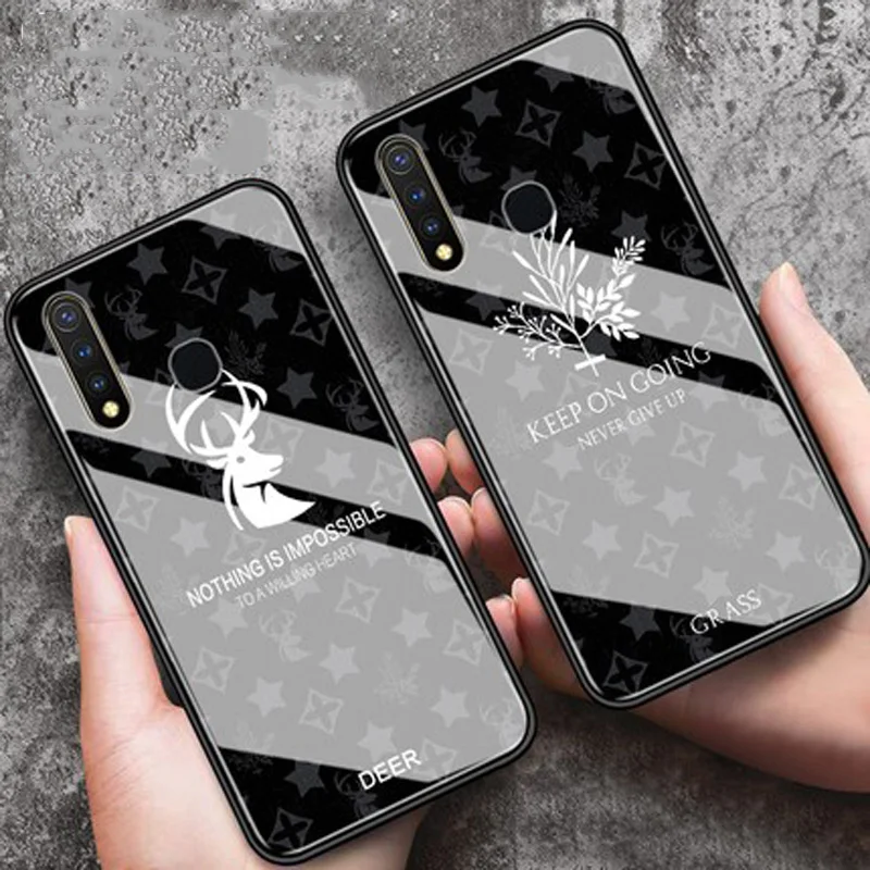 Стеклянный чехол для телефона в деловом стиле vivo U3 s V1941A гибридный мягкий